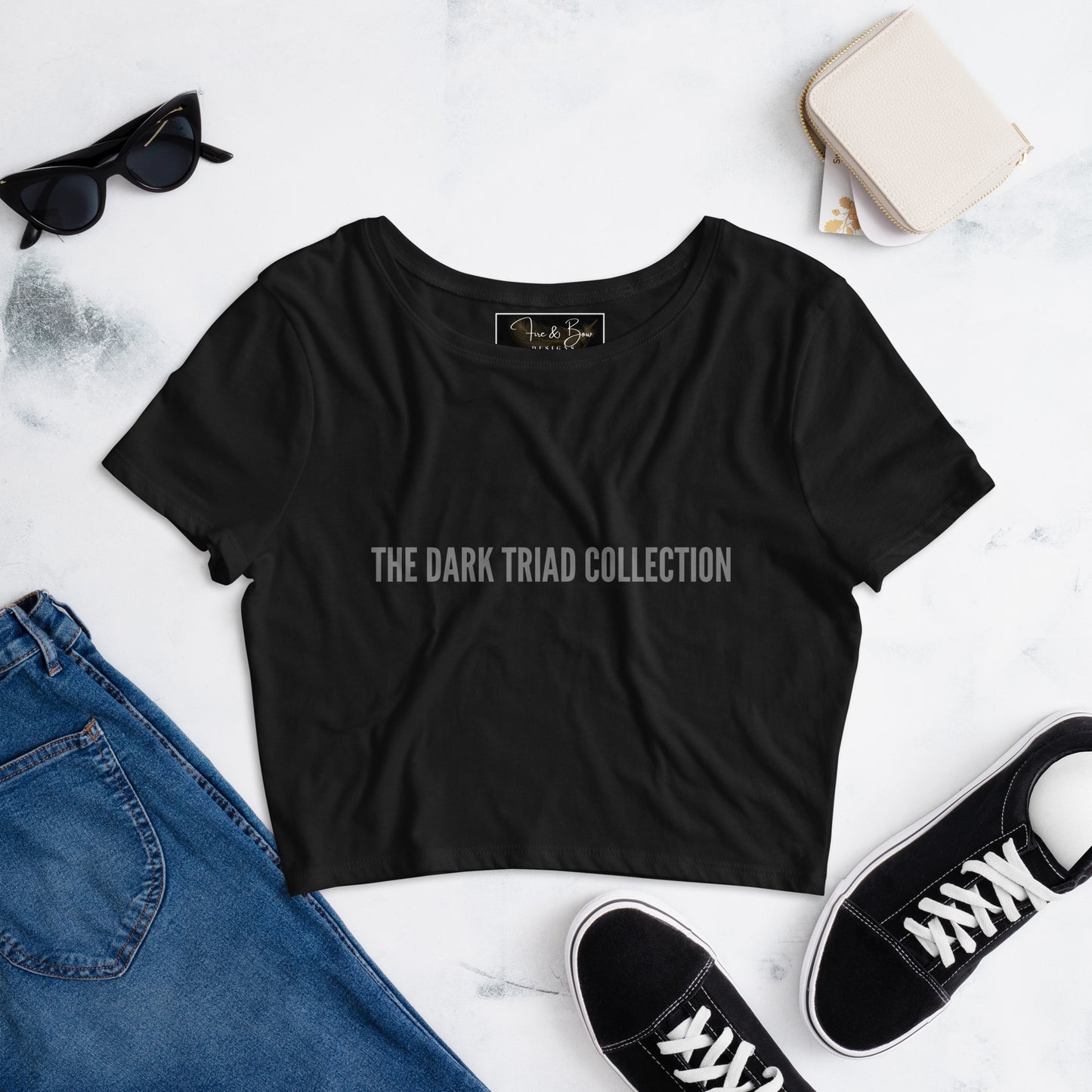 THE DARK TRIAD: THE DARK TRIAD Collection Women’s Crop Tee