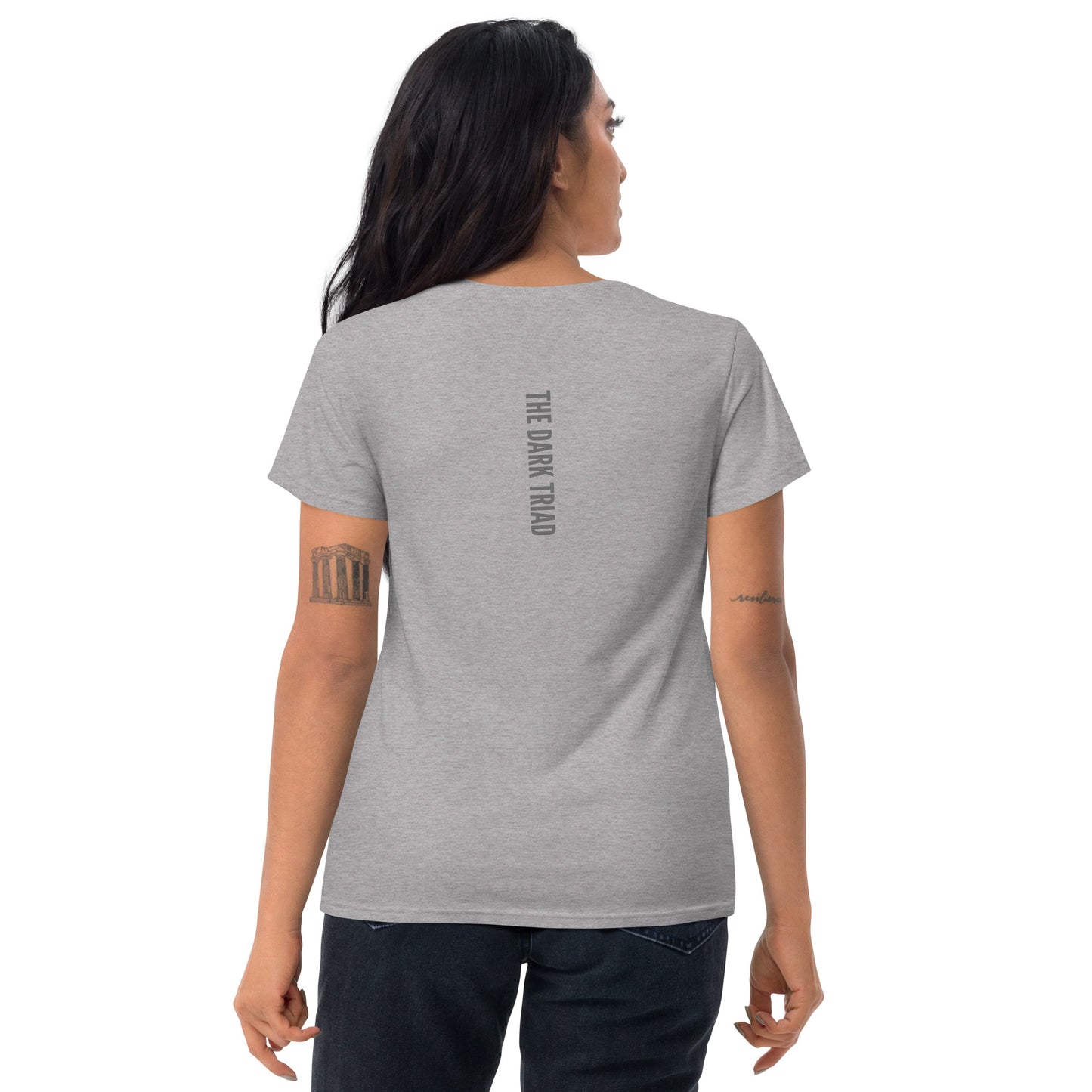 THE DARK TRIAD: NO ISSUES + BOUNDARIES Women's Short Sleeve T-shirt