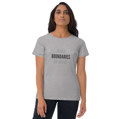 THE DARK TRIAD: NO ISSUES + BOUNDARIES Women's Short Sleeve T-shirt