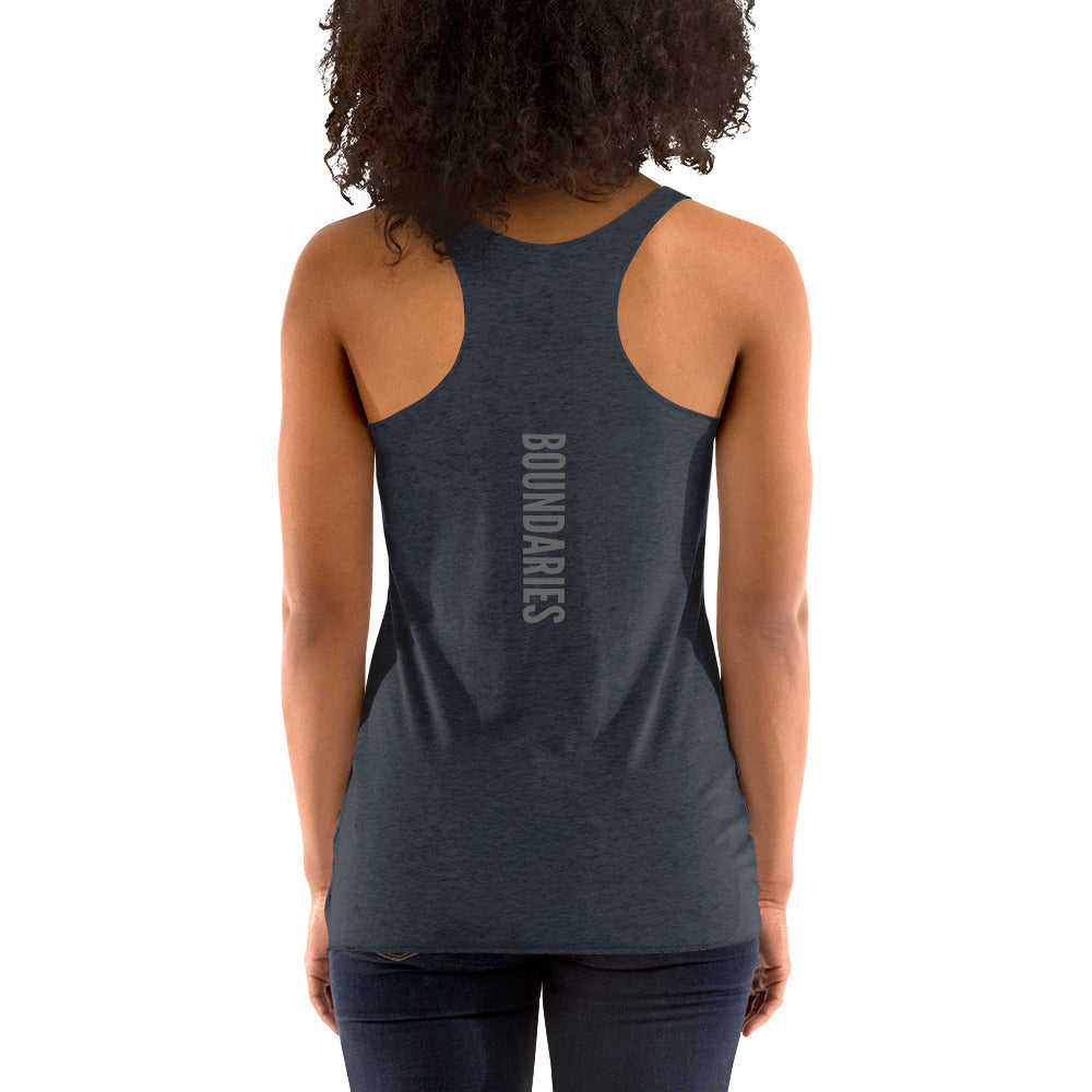 THE DARK TRIAD: Gaslight+ Boundary Issues + Love Bomb Women's Racerback Tank